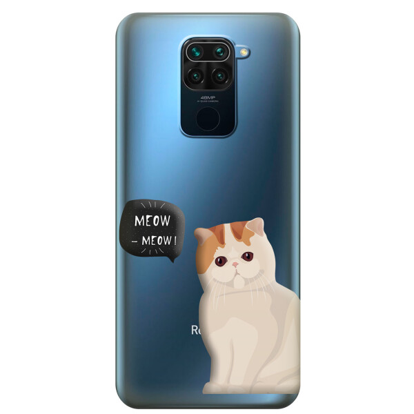 

Прозрачный силиконовый чехол iSwag для Xiaomi Redmi 10X с рисунком - Котенок (KS3617)