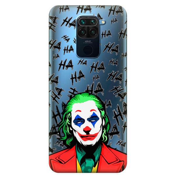 

Прозрачный силиконовый чехол iSwag для Xiaomi Redmi 10X с рисунком - Джокер (KS3643)