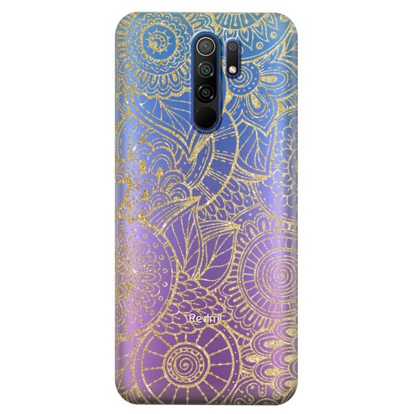 

Прозрачный силиконовый чехол iSwag для Xiaomi Redmi 9 с рисунком - Золотая мандала (KS3657)