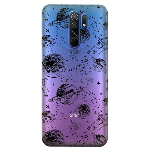 

Прозрачный силиконовый чехол iSwag для Xiaomi Redmi 9 с рисунком - Космос (KS3663)