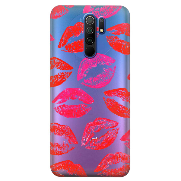 

Прозрачный силиконовый чехол iSwag для Xiaomi Redmi 9 с рисунком - Поцелуи (KS3668)