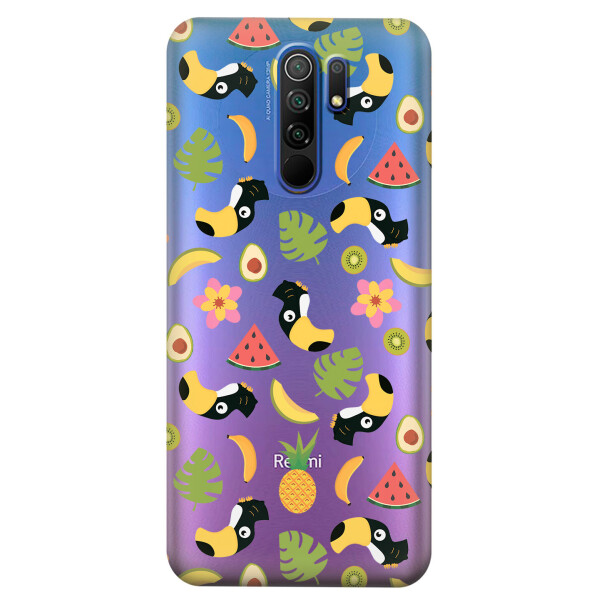 

Прозрачный силиконовый чехол iSwag для Xiaomi Redmi 9 с рисунком - Летний клипарт (KS3688)