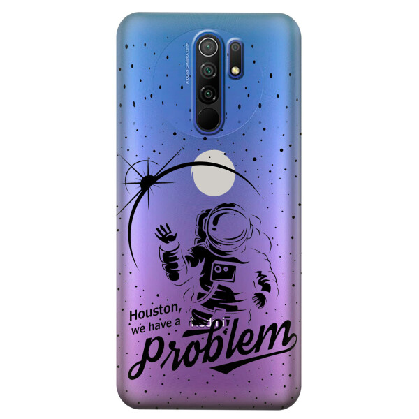 

Прозрачный силиконовый чехол iSwag для Xiaomi Redmi 9 с рисунком - Космонавт с проблемой (KS3706)