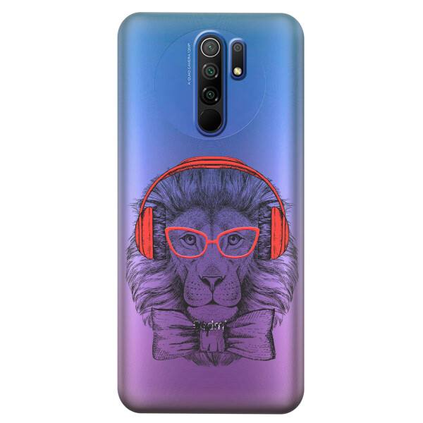 

Прозрачный силиконовый чехол iSwag для Xiaomi Redmi 9 с рисунком - Лев (KS3707)