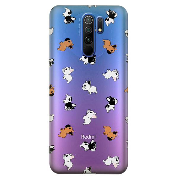 

Прозрачный силиконовый чехол iSwag для Xiaomi Redmi 9 с рисунком - Французские бульдоги (KS3714)