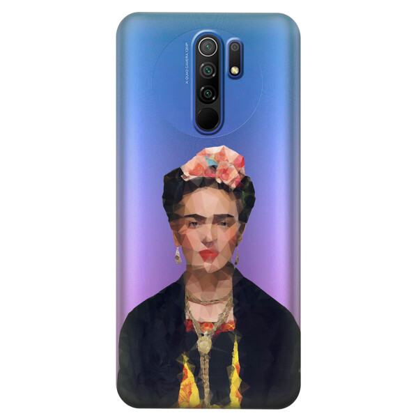 

Прозрачный силиконовый чехол iSwag для Xiaomi Redmi 9 с рисунком - Фрида Кало (KS3717)