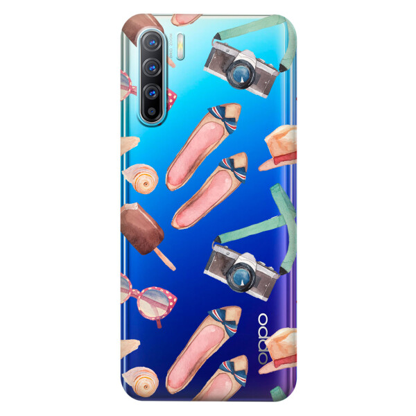 

Прозрачный силиконовый чехол iSwag для OPPO Reno 3 с рисунком - Женские штучки (KS3740)