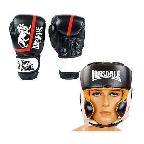 

Комплект для бокса Lonsdale M Черно-белый (37429032)
