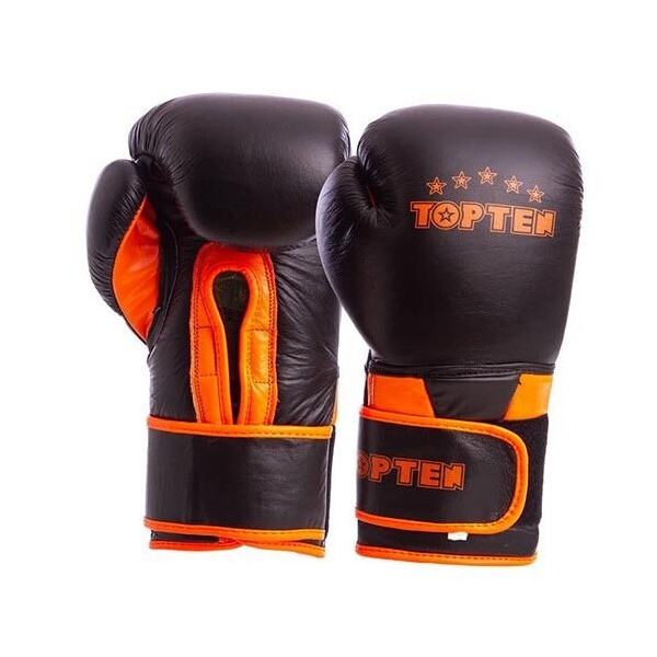 

Перчатки боксерские Top Ten MA-6756 10oz Черно-оранжевый (37429416)