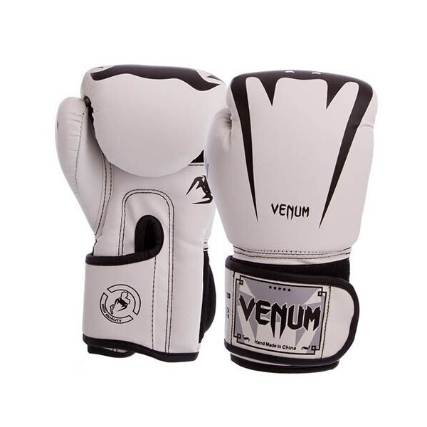 

Перчатки боксерские Venum BO-8349 12oz Бело-черный (37429452)