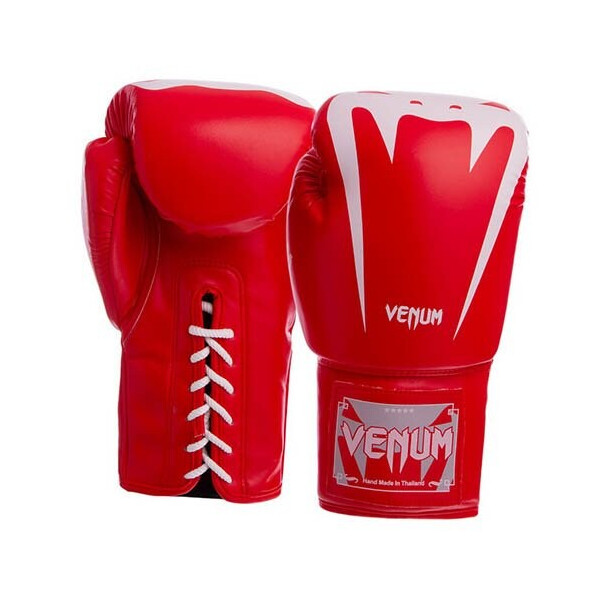 

Перчатки боксерские Venum BO-8349 12oz Красно-белый (37429452)