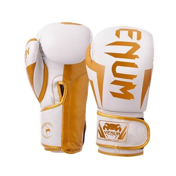 

Перчатки боксерские Venum Elite VL-8291 12oz Бело-золотой (37429436)