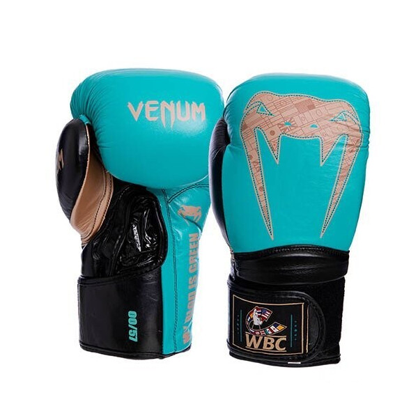 

Перчатки боксерские Venum Giant 2.0 Pro VL-1999 10oz Бирюзово-золото-черный (37429401)
