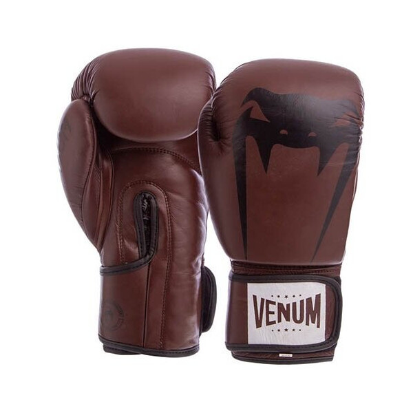 

Перчатки боксерские Venum Giant VL-8315 10oz Коричнево-черный (37429438)
