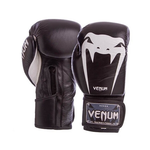 

Перчатки боксерские Venum Giant VL-8315 10oz Черно-белый (37429438)