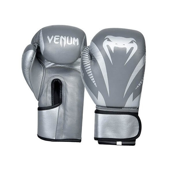 

Перчатки боксерские Venum Impact Classic VL-8316 12oz Серебряный (37429386)