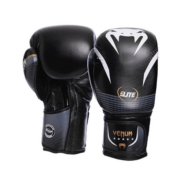 

Перчатки боксерские Venum New Elite VL-2042 12oz Черный (37429385)