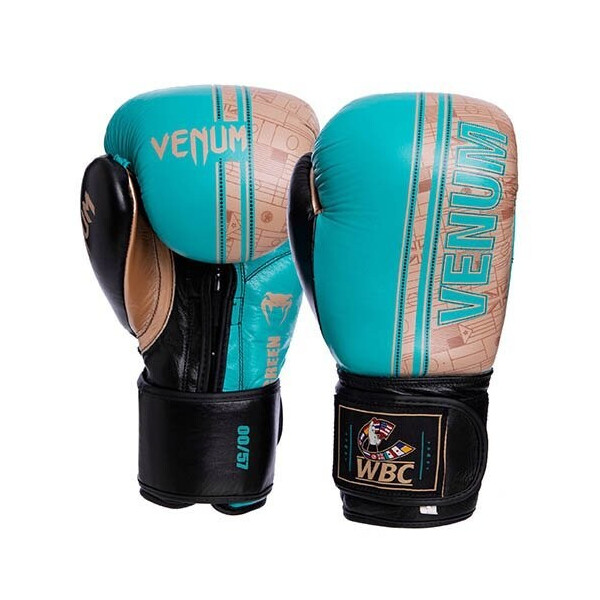 

Перчатки боксерские Venum Shield Pro VL-1998 12oz Бирюзово-золото-черный (37429387)
