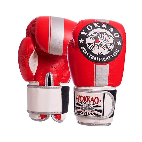 

Перчатки боксерские Yokkao YK016 10oz Красно-серый (37429465)