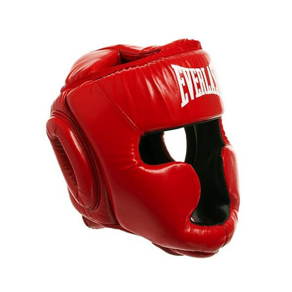 

Шлем боксерский с полной защитой Everlast BO-6001 M Красный (37429462)