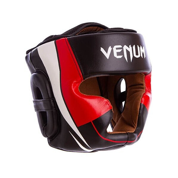 

Шлем боксерский с полной защитой Venum BO-5239 M Черно-красно-белый (37429484)