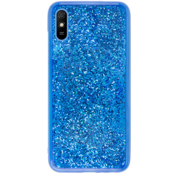 

TPU+PC чехол Sparkle (glitter) для Xiaomi Redmi 9A (Синий) (1062705)