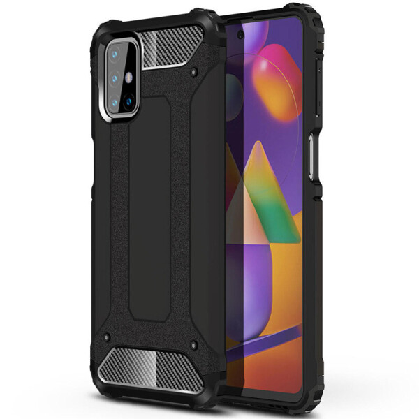 

Бронированный противоударный TPU+PC чехол Immortal для Samsung Galaxy M31s (Черный) (1062893)