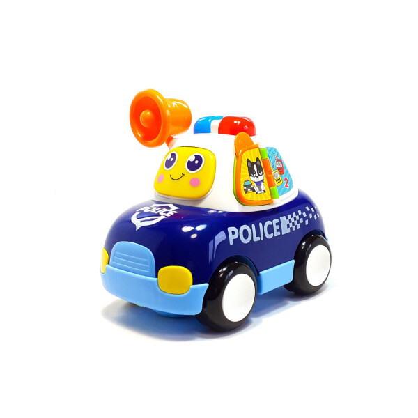 Акція на Детская машинка каталка "Полиция" со световыми и звуковыми эффектами, Hola Toys. від Allo UA