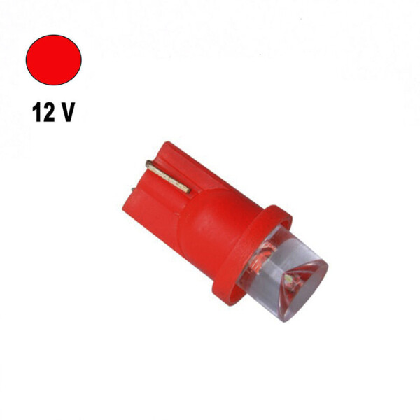 

Автолампа Terra T10 / W5W, цоколь W2.1x9.5d, LED вогнутая, красный, 12V, 0,24W