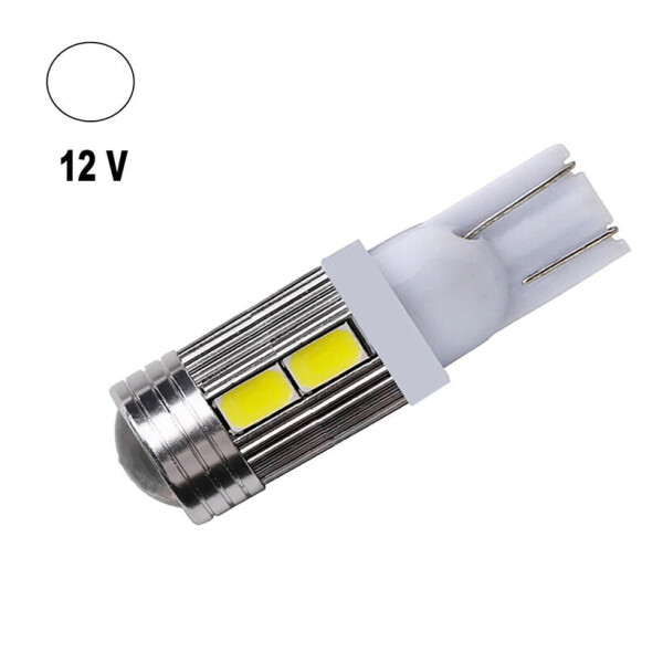 

Автолампа Terra T10 / W5W, цоколь W2.1x9.5d, 5630x10smd, линза, 12V