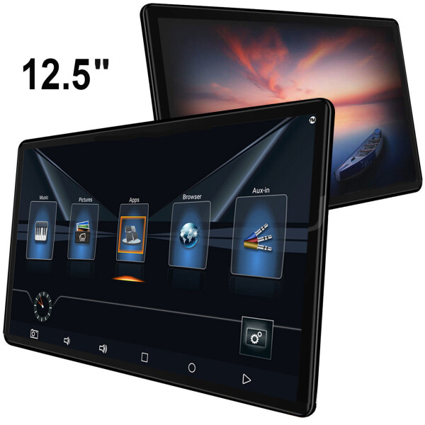 

Автомобильный монитор в подголовник Terra A125, Android 8.1, экран 12,5", 8xCPU, 2/16Gb