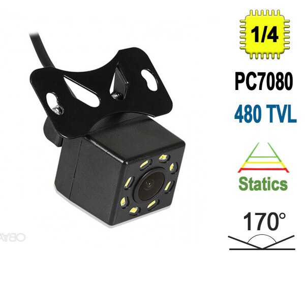 

Автомобильная камера заднего вида Terra HD-608, 480 ТВЛ, LED подсветка, сенсор PC7080,
