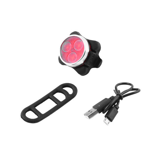 

Велосипедный фонарь задний габаритный HJ-030 3 LED, micro USB, встроенный аккумулятор