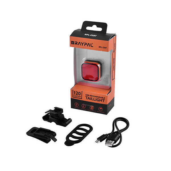 

Велосипедный фонарь задний габаритный RPL-2287 COB, micro USB, встроенный аккумулятор