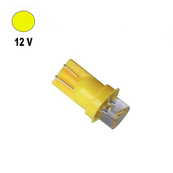 

Автолампа Terra T10 / W5W, цоколь W2.1x9.5d, LED вогнутая, желтый, 12V, 0,24W