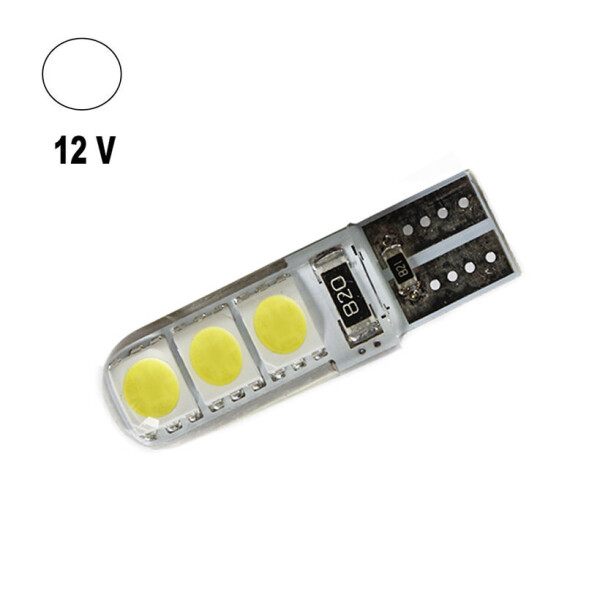 

Автолампа Terra T10 / W5W, цоколь W2.1x9.5d, 5050x6smd, силикон, 12V