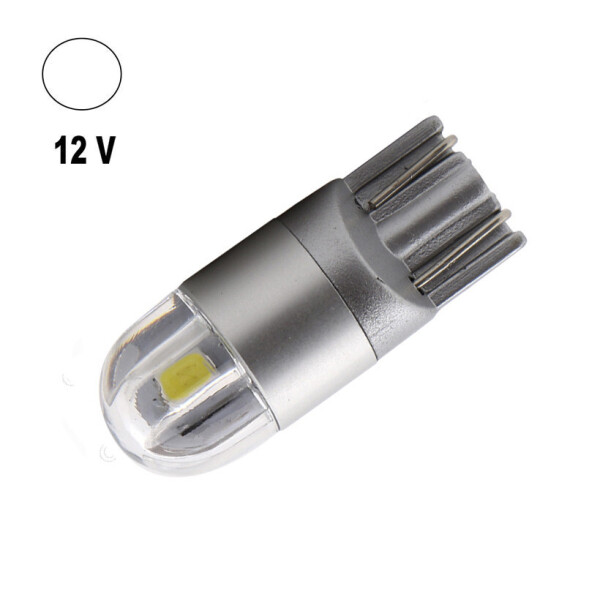 

Автолампа Terra T10 / W5W, цоколь W2.1x9.5d, 3030х2smd, линза, 3W, белый, 12V