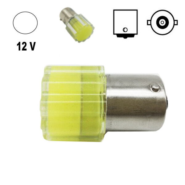 

Автолампа Terra P21W / 1156, цоколь BA15s, COB flower, белый, 12V