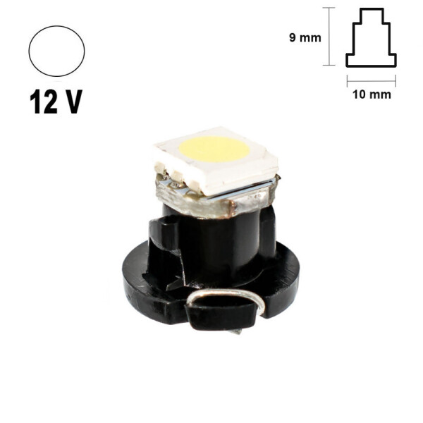 

Автолампа Terra T4.2 B8.0-12, размер 10ммx9мм, 3528х1smd, белая, 12В