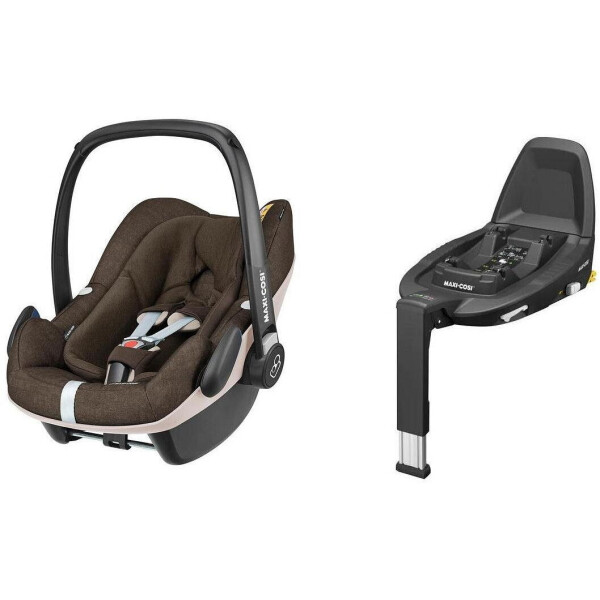 

Детское автокресло Maxi-Cosi Pebble Plus + baza FamilyFix3 Sparkling Brown