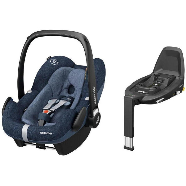 

Детское автокресло Maxi-Cosi Pebble Plus + baza FamilyFix3 Sparkling Blue