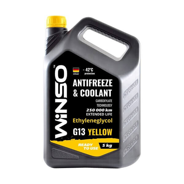 

Антифриз Winso Yellow G13 -42 °С 5 кг Желтый