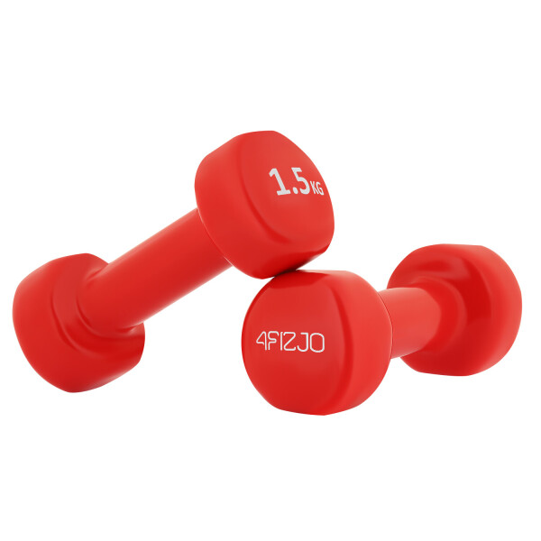

Гантели виниловые 4FIZJO (4FJ0196), 2 шт по 1,5 кг