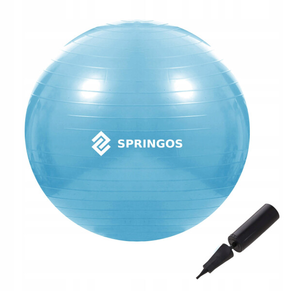 

Мяч для фитнеса (фитбол) 55 см Springos Anti-Burst Sky Blue (FB0006)