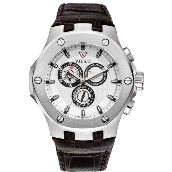 

Часы V.O.S.T. Germany V100.005.CS.SS.L.S Chronograph 44mm 20ATM