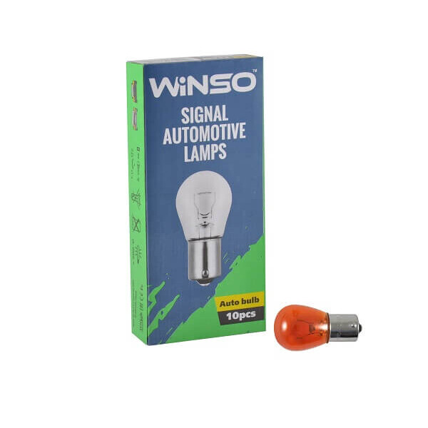 

Лампа накаливания Winso PY21W 21W 12V BAU15s Amber 713110