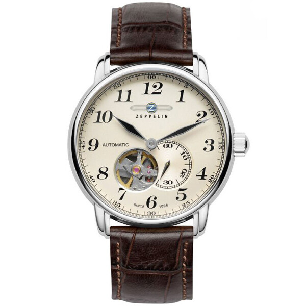 

Часы Zeppelin LZ-127 7666-5 Automatik silber braun 41mm 50M