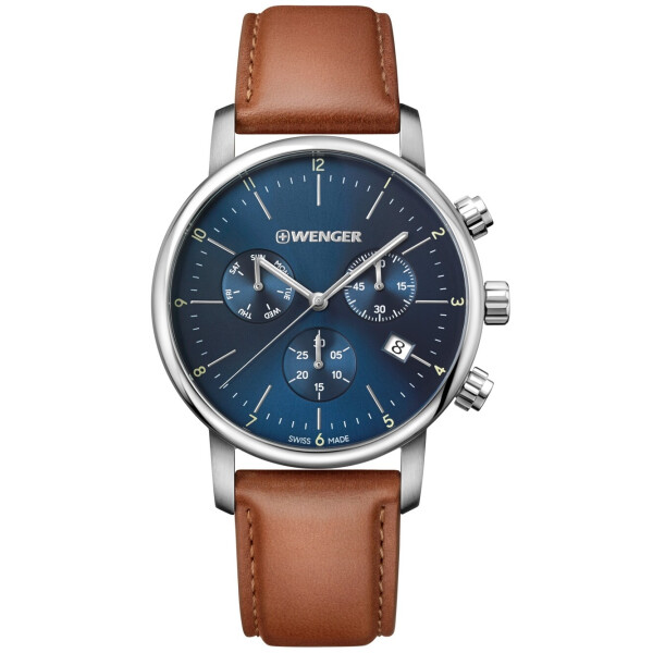 

Часы Wenger 01.1743.104 Urban Classic Chronograph 44mm 10ATM