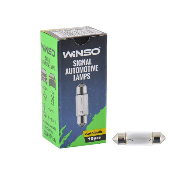 

Лампа Winso 12V SV8.5 T11x37 C10W 10W 713190