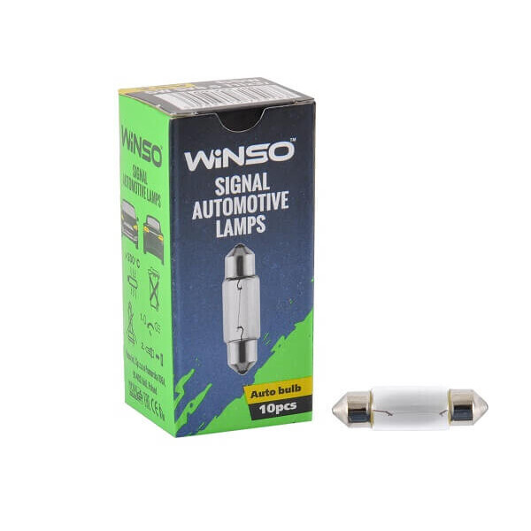 

Лампа накаливания Winso C5W 5W 24V SV8.5 T11x37 725180